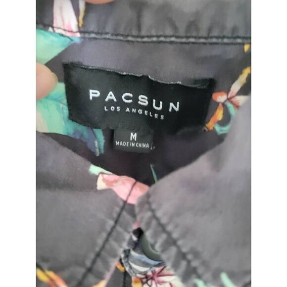 PacSun Mens Tropical Hawaiian Button Down Shirt Size Medium - Picture 3 of 6